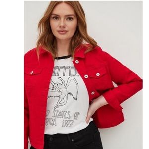 Ruby Red Torrid Jean Jaxket